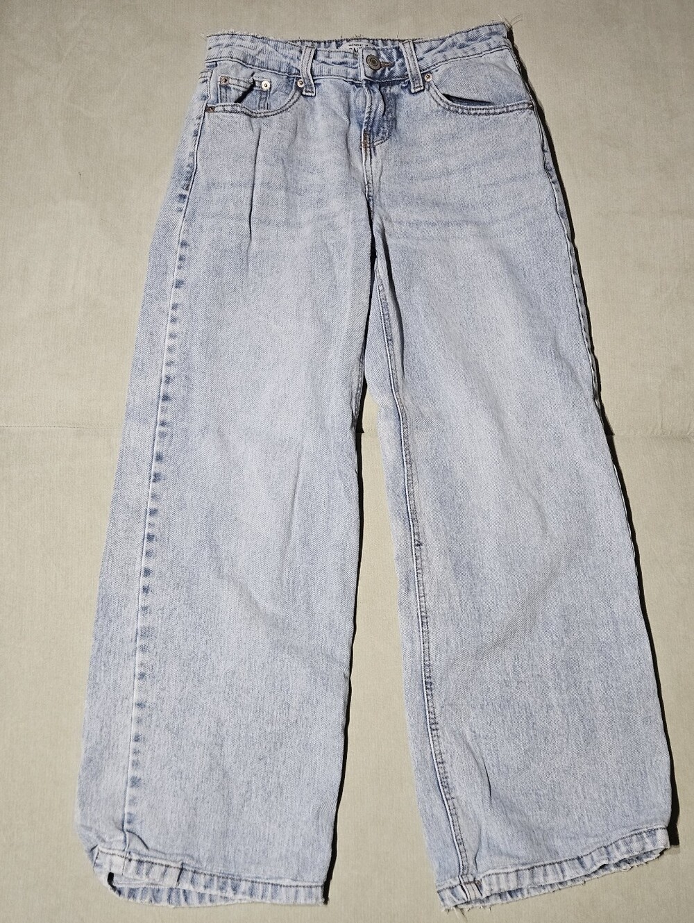 Refuge Denim Baggy Jeans Size 00 Light Wash Wide Leg